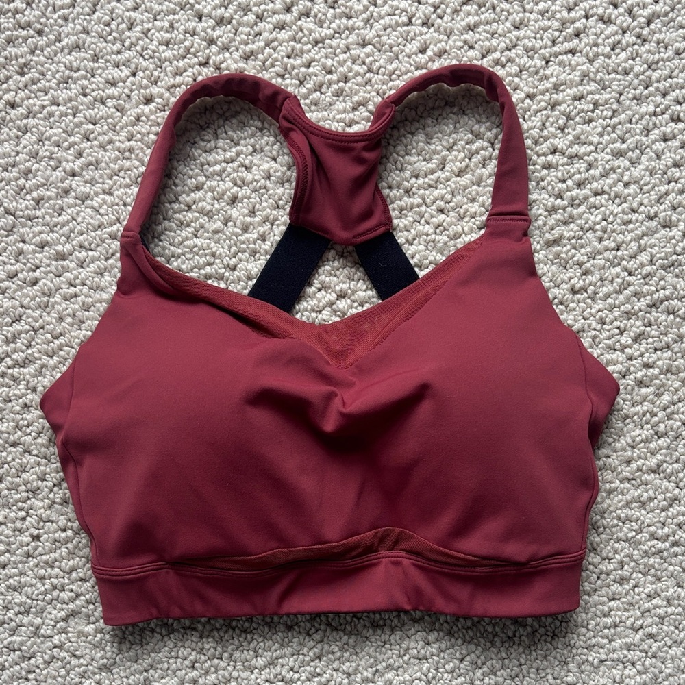 Oiselle Boom Sports Bra 32DD Redwood - Picture 4 of 7